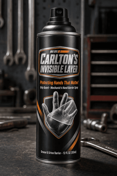 Carlton's Invisible Layer — Grip Guard aerosol can